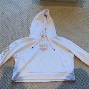vans white hoodie